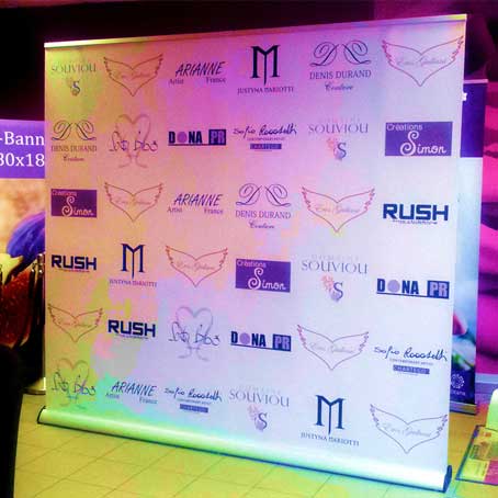 200cm x 200cm Big Roll up Banner
