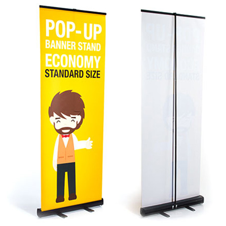 Black Color Roll up Banner Printing