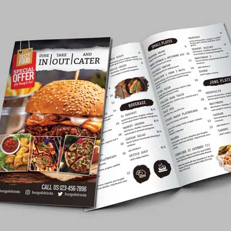 Restaurant menu printing
